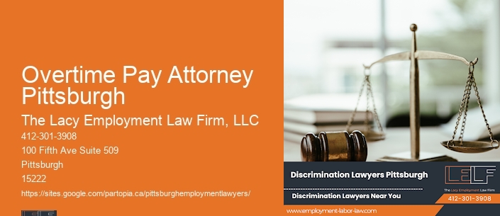 Overtime Pay Attorney Pittsburgh