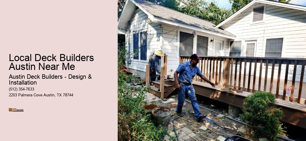 Local Deck Builders Austin Near Me 