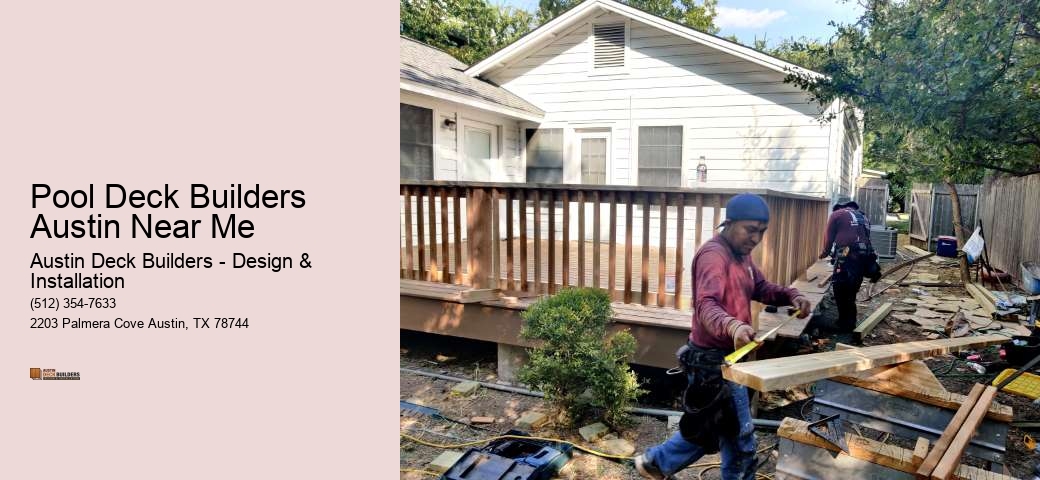 Pool Deck Builders Austin Near Me 