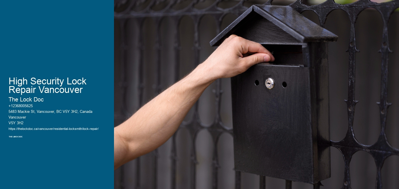 High Security Lock Repair Vancouver