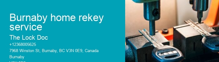 Burnaby home rekey service