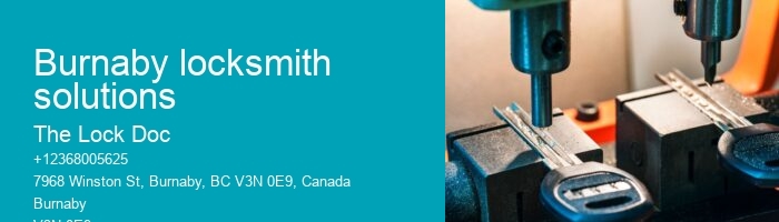 Burnaby locksmith solutions
