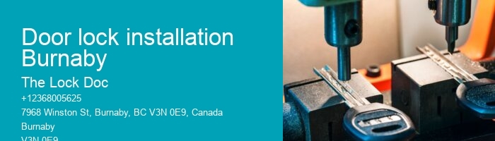 Door lock installation Burnaby
