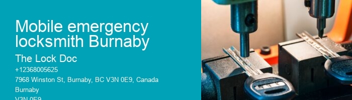 Mobile emergency locksmith Burnaby