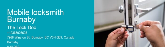 Mobile locksmith Burnaby