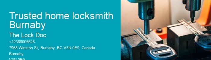 Trusted home locksmith Burnaby