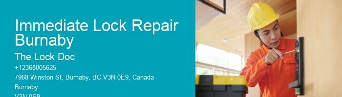 Immediate Lock Repair Burnaby