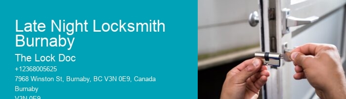 Late Night Locksmith Burnaby
