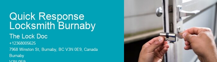 Quick Response Locksmith Burnaby
