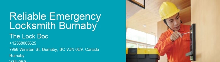 Reliable Emergency Locksmith Burnaby