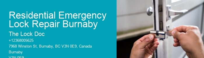 Residential Emergency Lock Repair Burnaby
