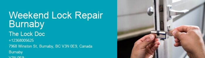 Weekend Lock Repair Burnaby