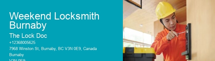 Weekend Locksmith Burnaby