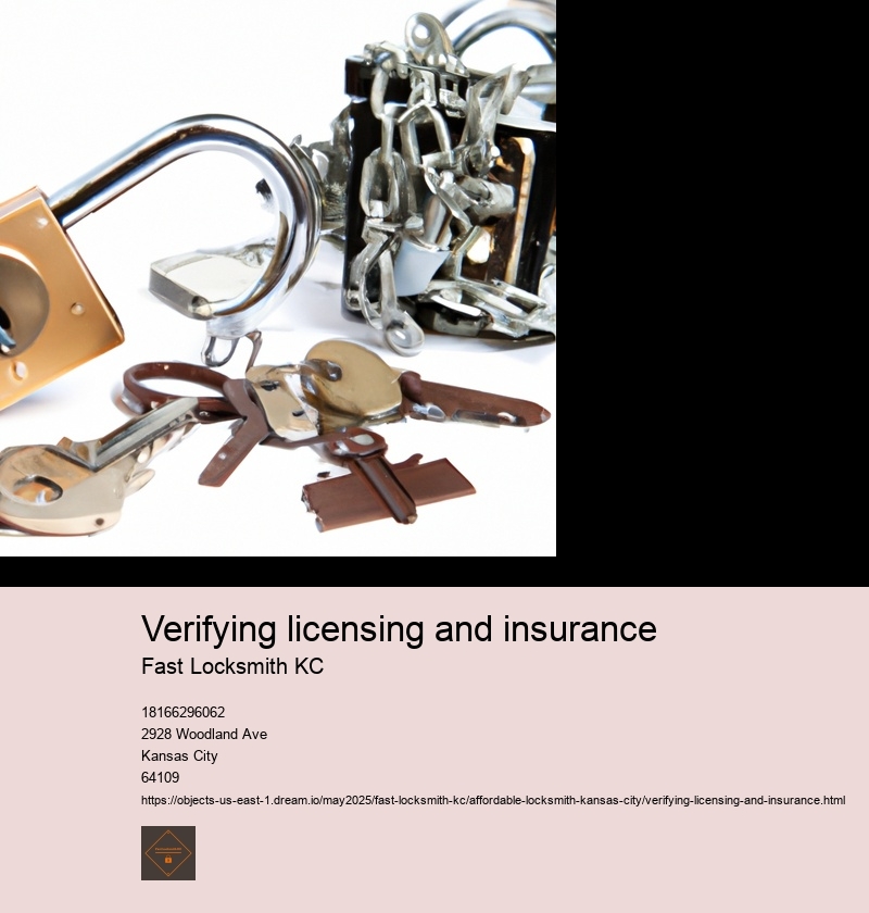 Verifying licensing and insurance