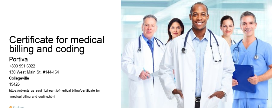 certificate for medical billing and coding