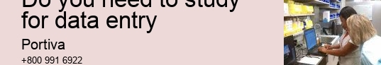 Do you need to study for data entry