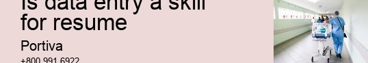Is data entry a skill for resume