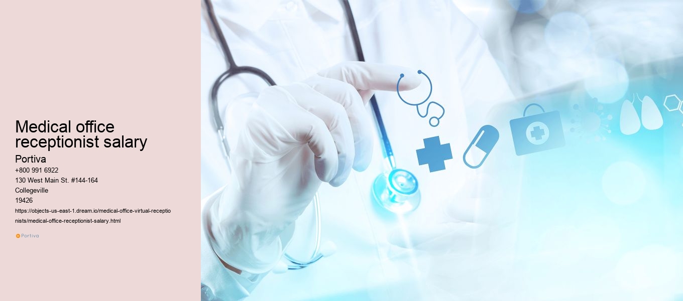 medical office receptionist salary