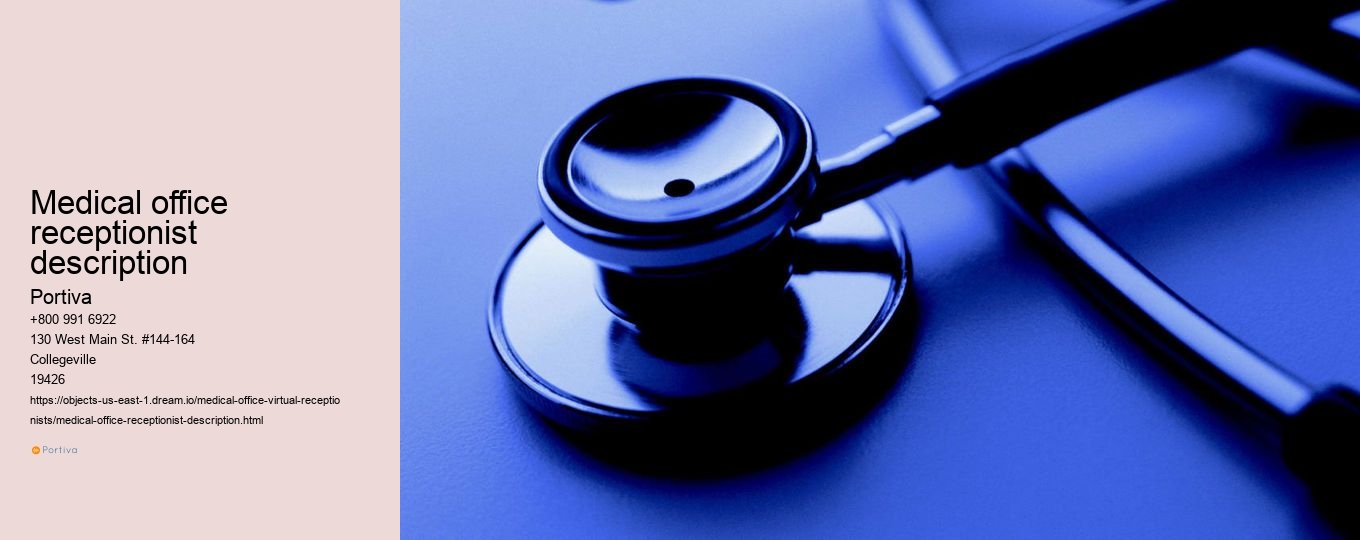 medical office receptionist description