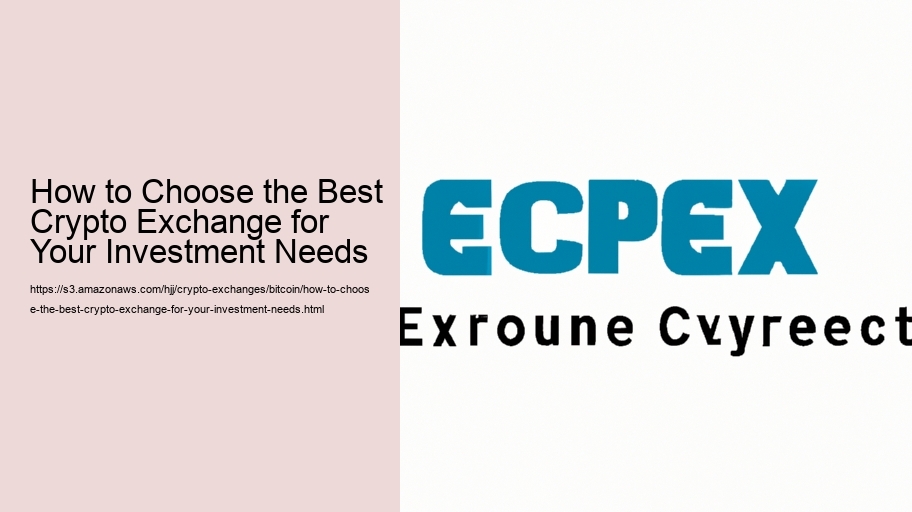 How to Choose the Best Crypto Exchange for Your Investment Needs
