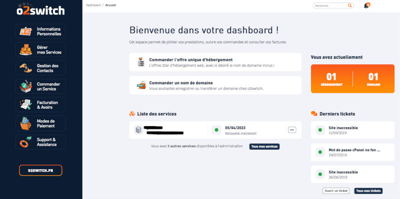 comment redémarrer après erreur htacces son site wordpress sur o2switch