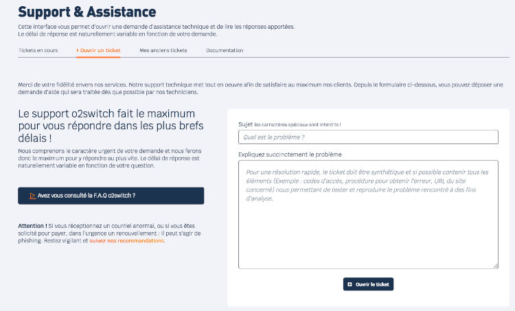 comment récupérer auth code o2switch