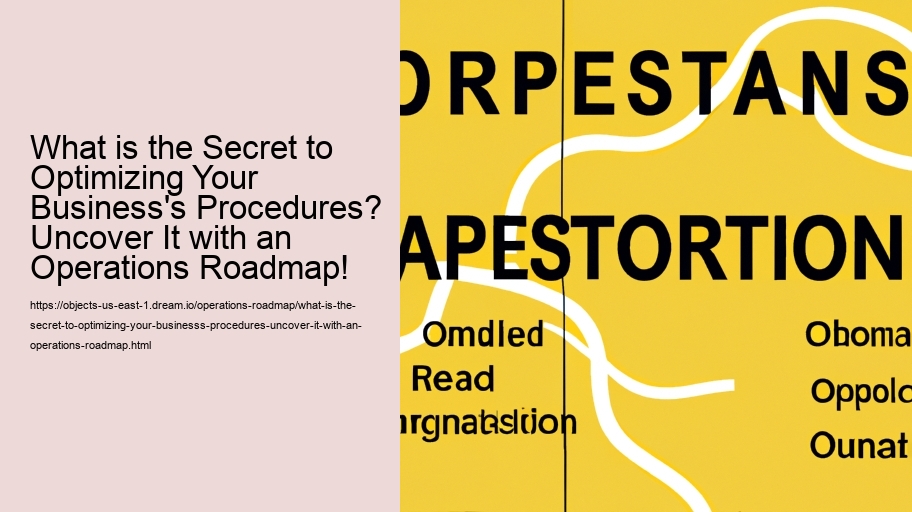What is the Secret to Optimizing Your Business's Procedures? Uncover It with an Operations Roadmap!