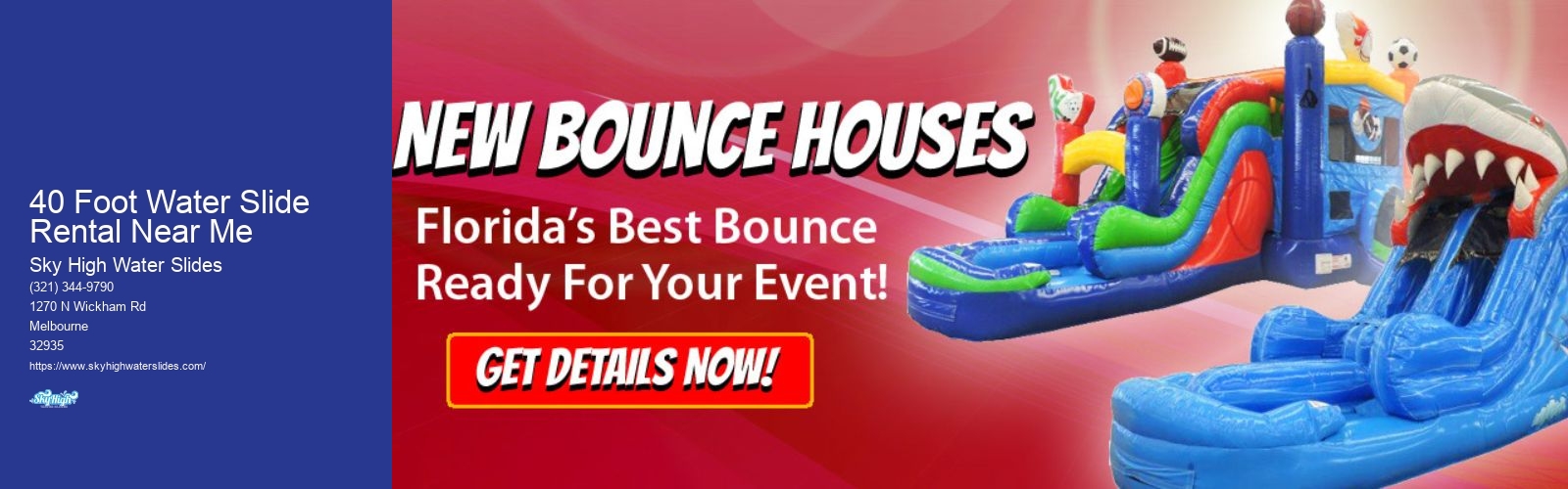 40 Foot Water Slide Rental Near Me
