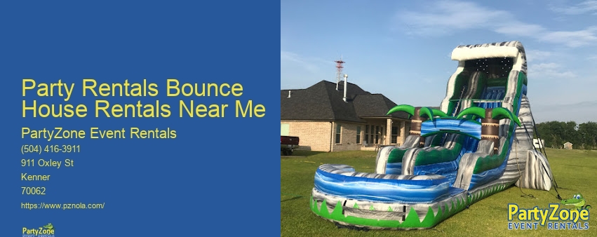 Party Rentals Inflatable Water Slide
