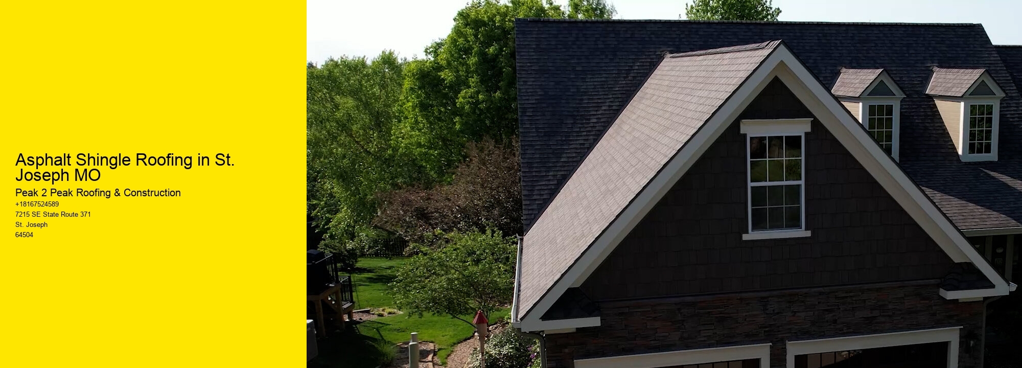 Asphalt Shingle Roofing in St. Joseph MO