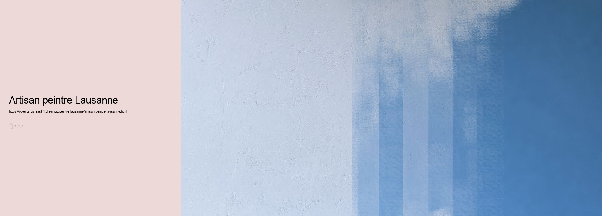 artisan peintre Lausanne