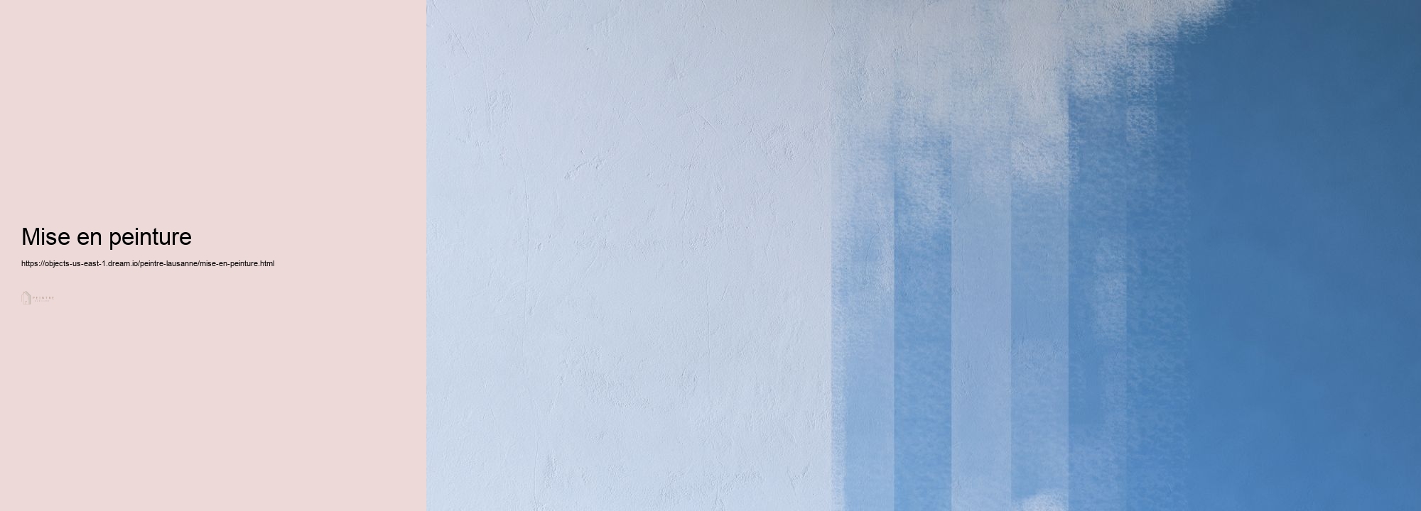 mise en peinture