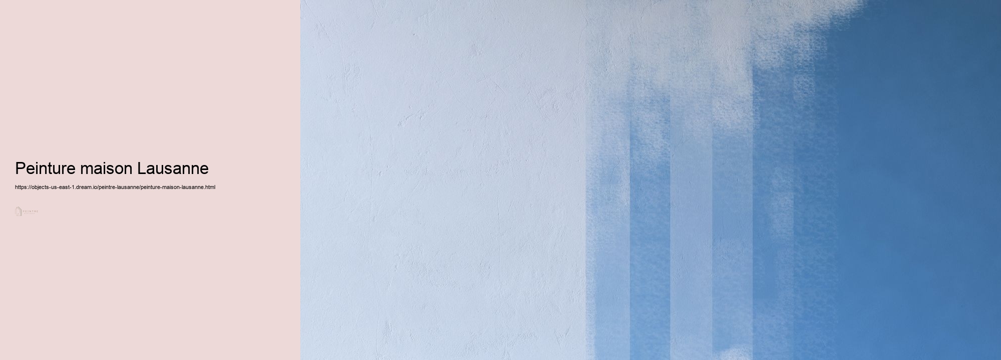 peinture maison Lausanne