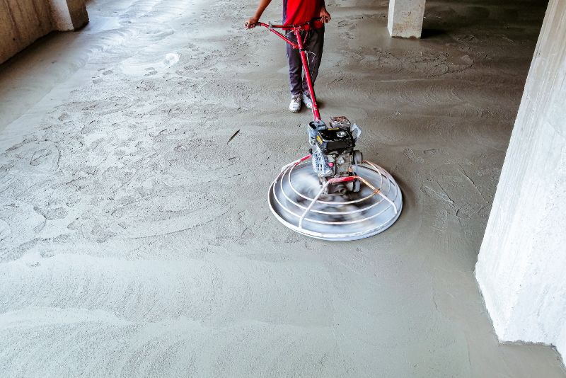 polished concrete countertop