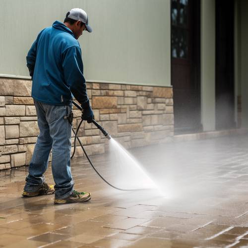 Pressure Washing Sandstone