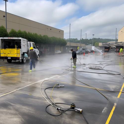 Pressure Washing Car