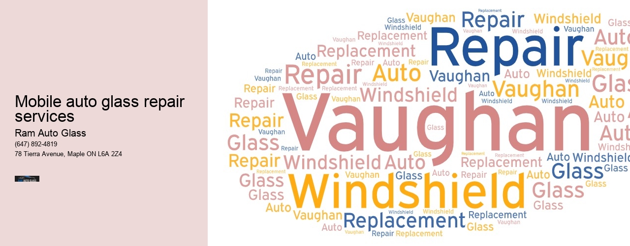 Mobile auto glass repair services