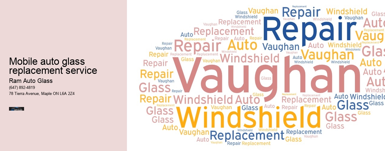 Mobile auto glass replacement service