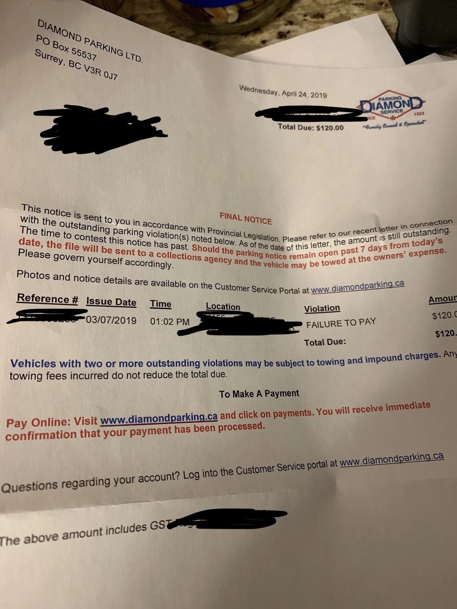 Is a Parking Citation a Ticket?