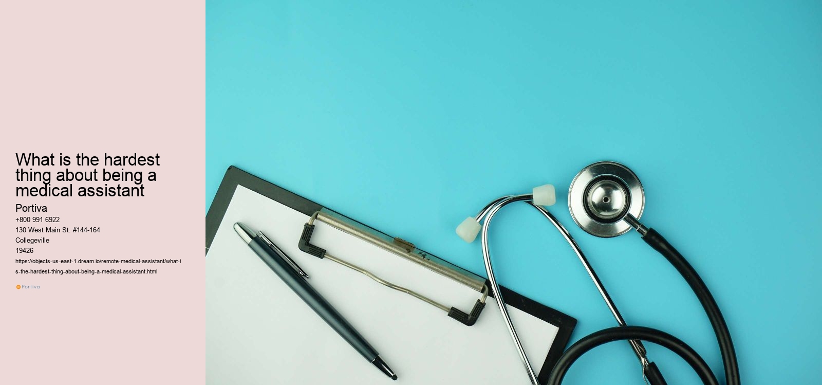 What is the hardest thing about being a medical assistant