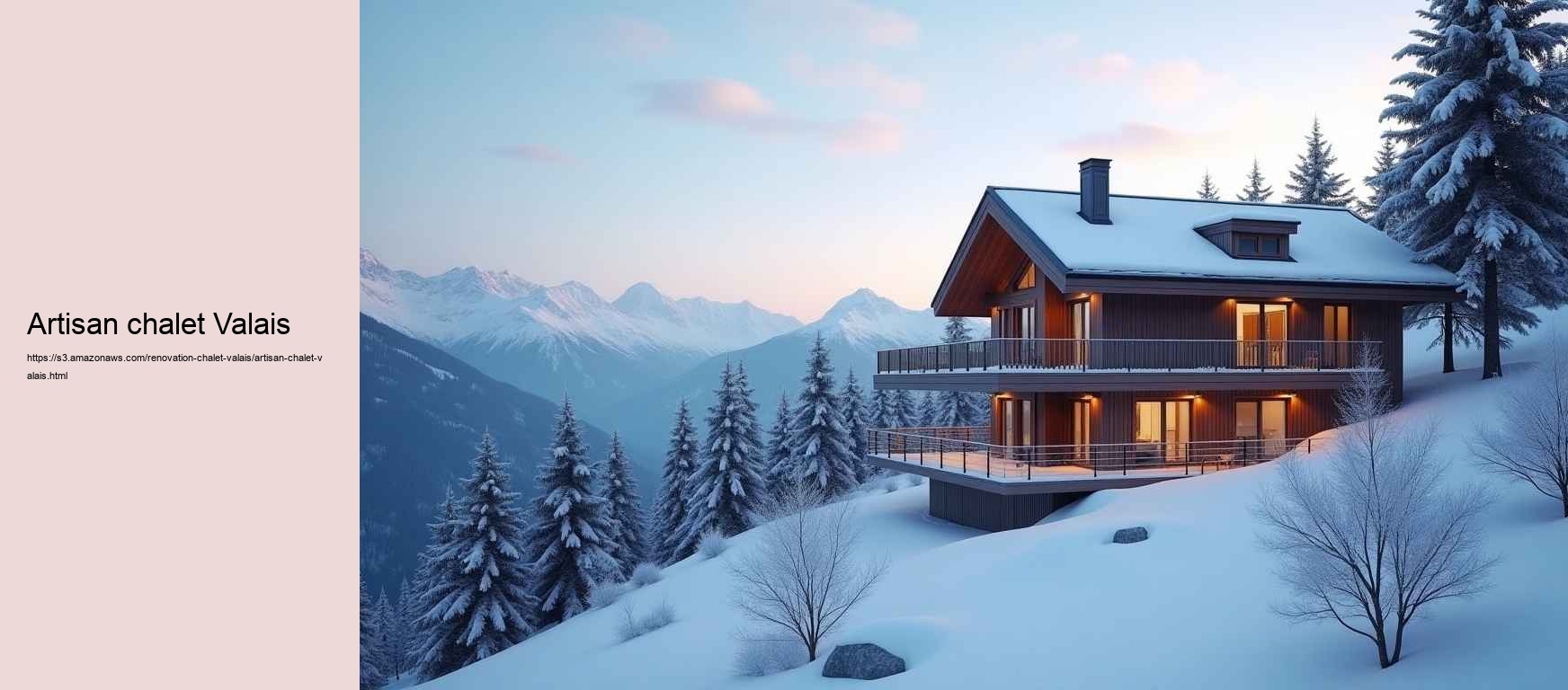 artisan chalet Valais