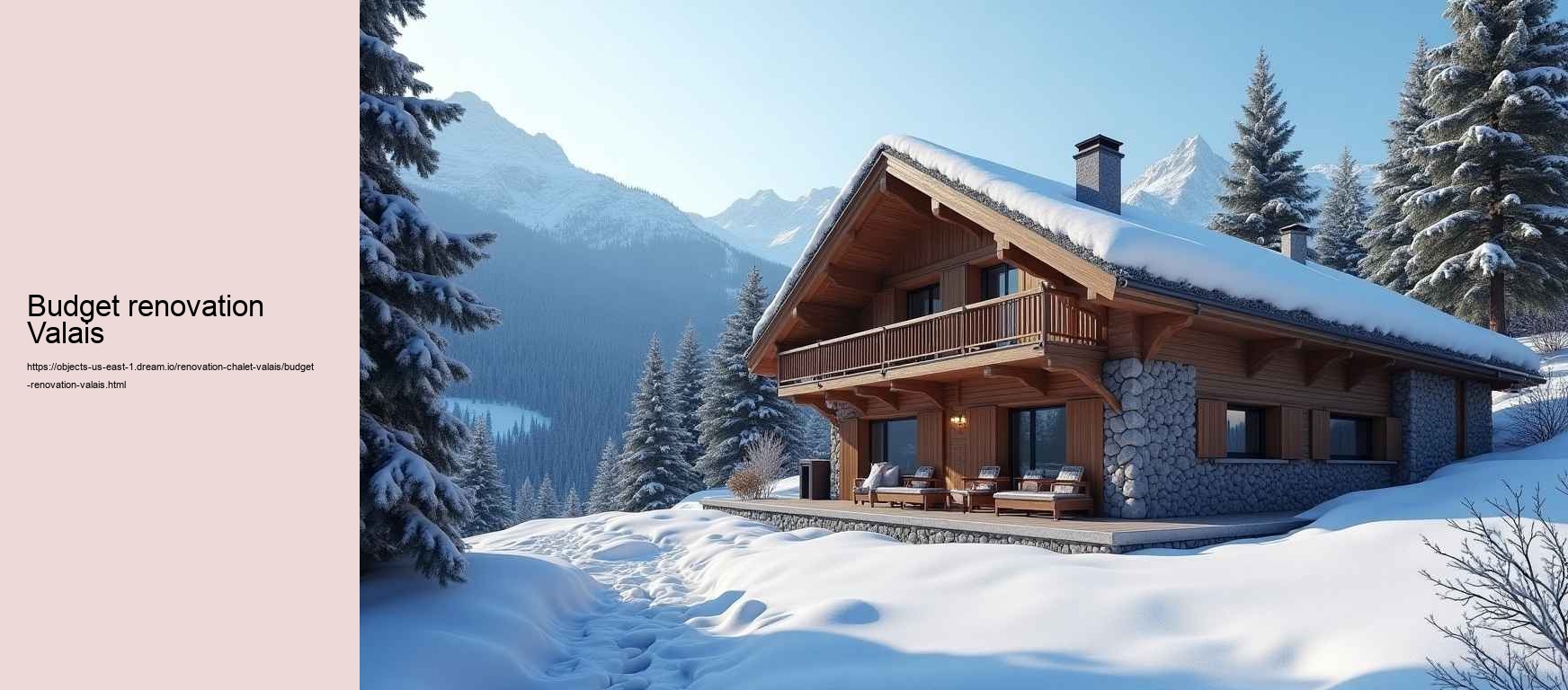budget renovation Valais