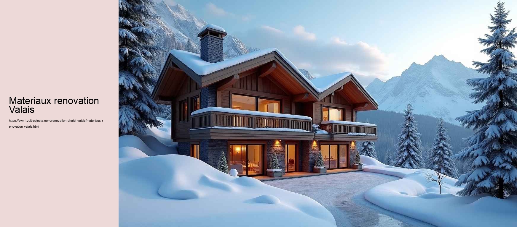 materiaux renovation Valais