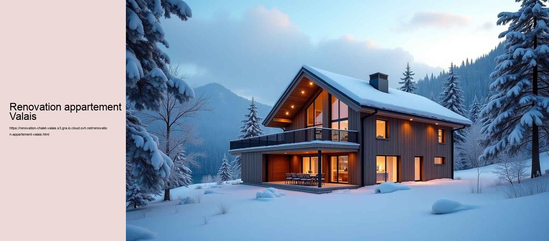 renovation appartement Valais