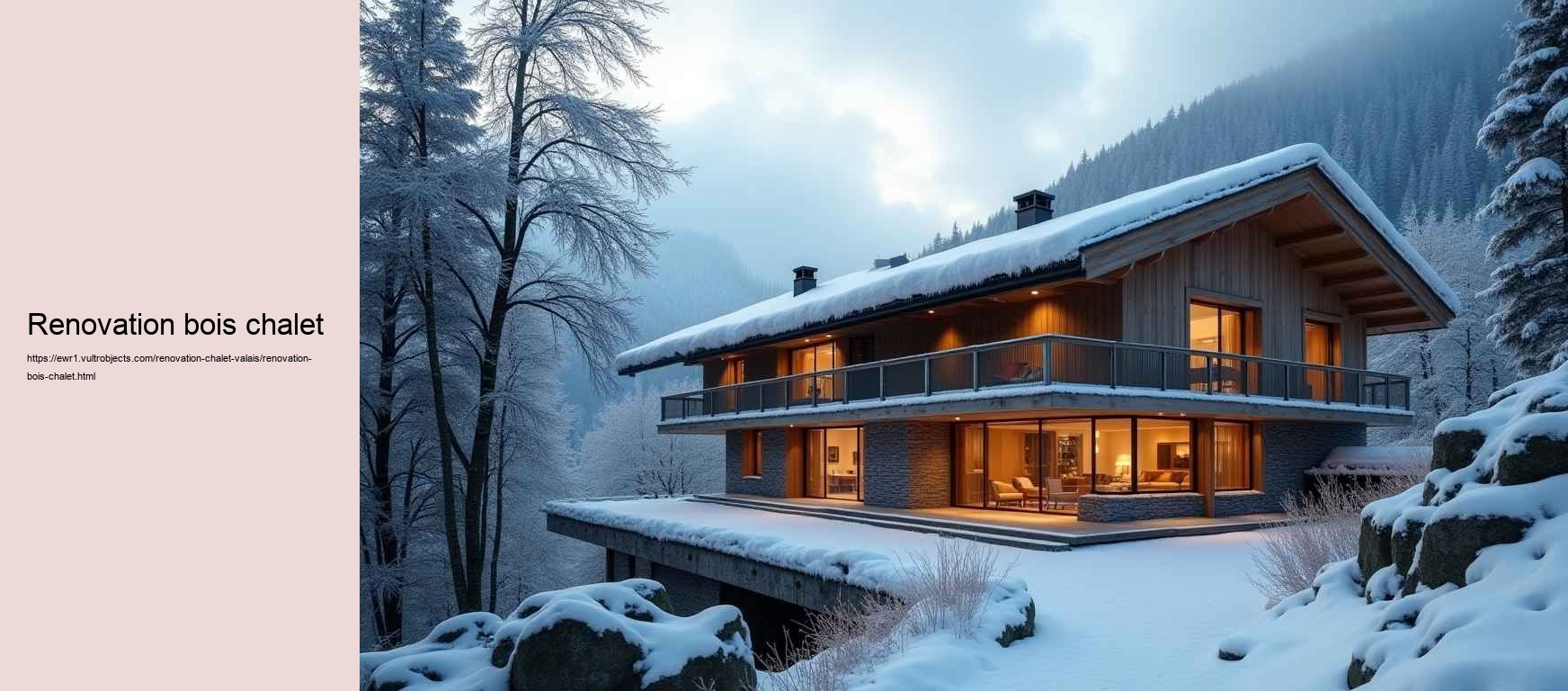 renovation bois chalet