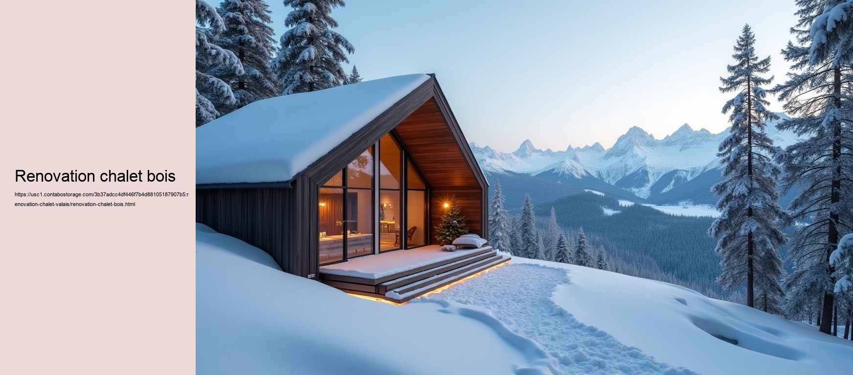 renovation chalet bois