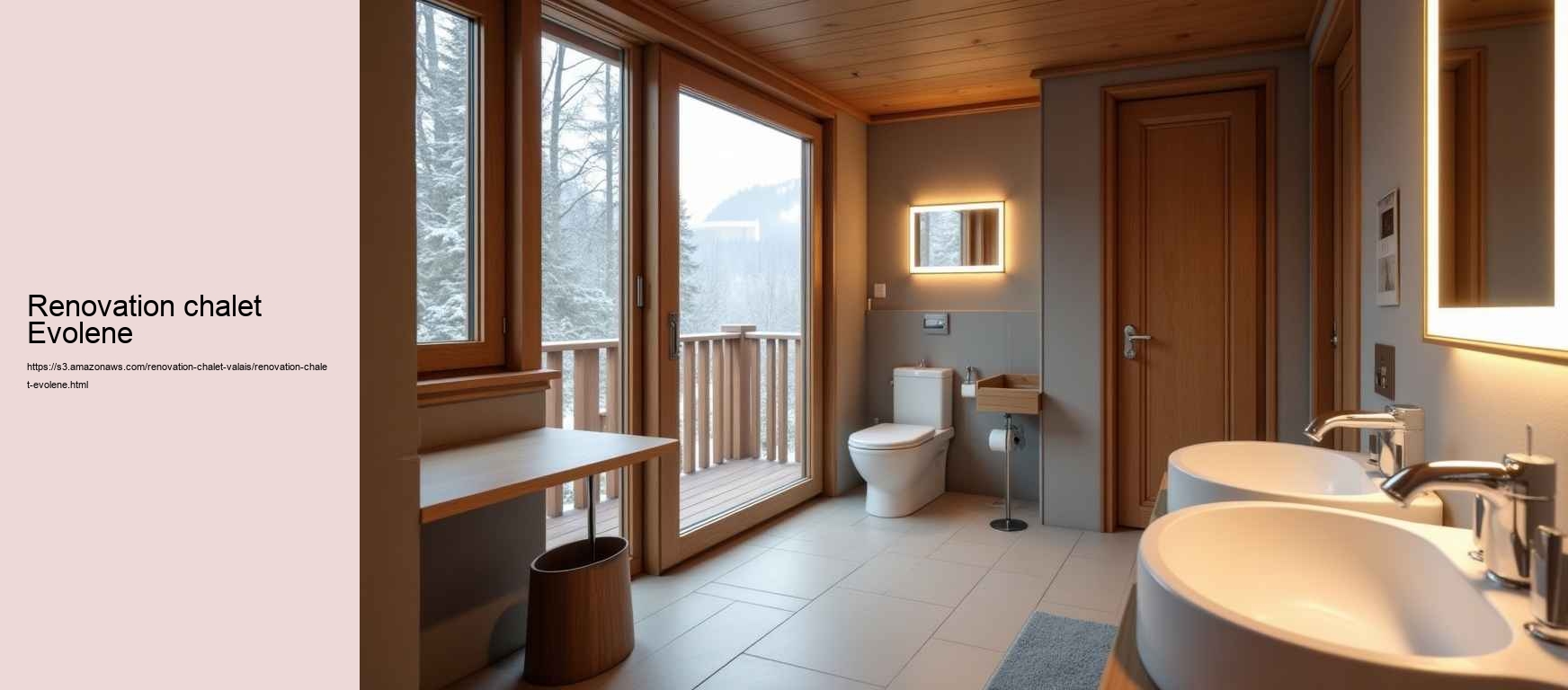 renovation chalet Evolene
