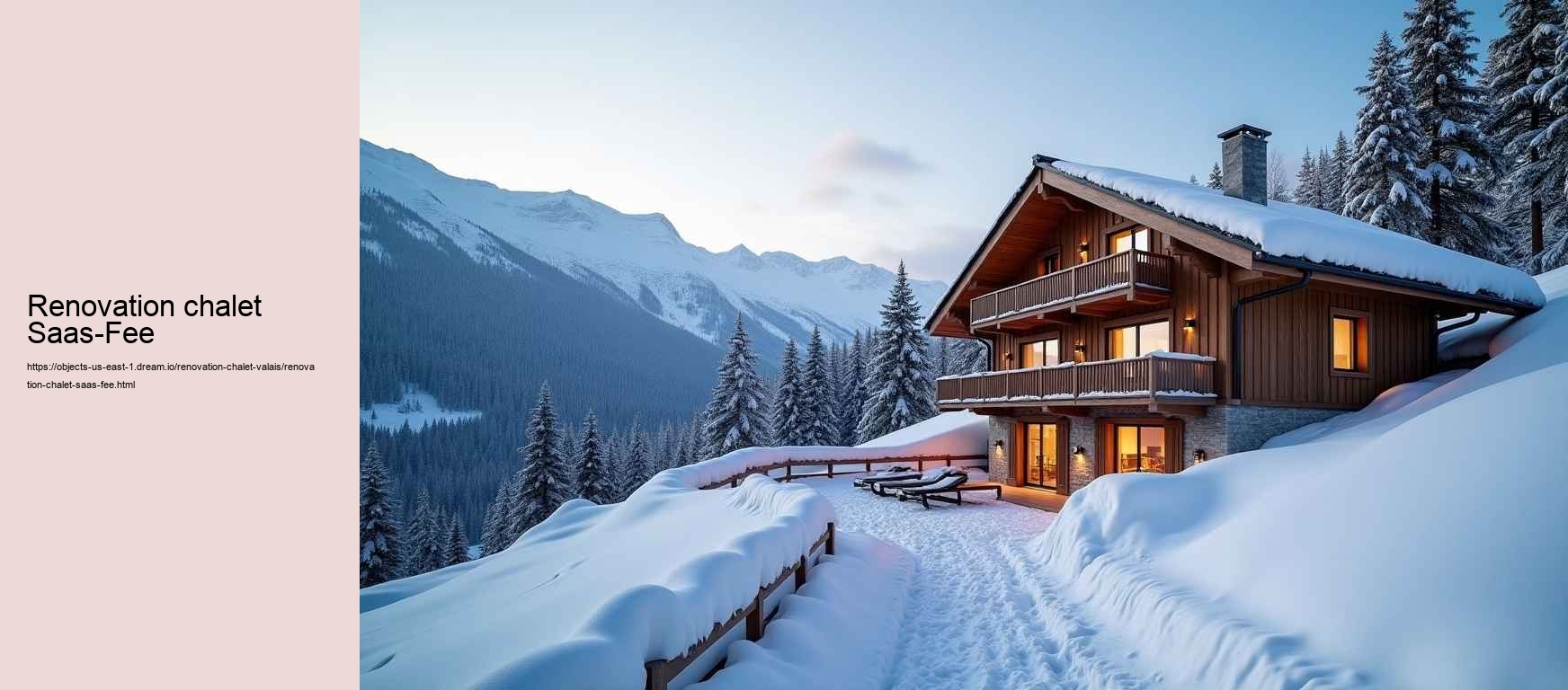 renovation chalet Saas-Fee
