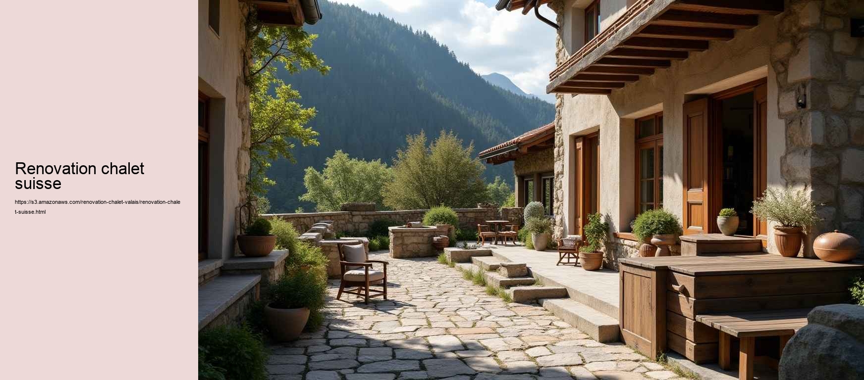 renovation chalet suisse