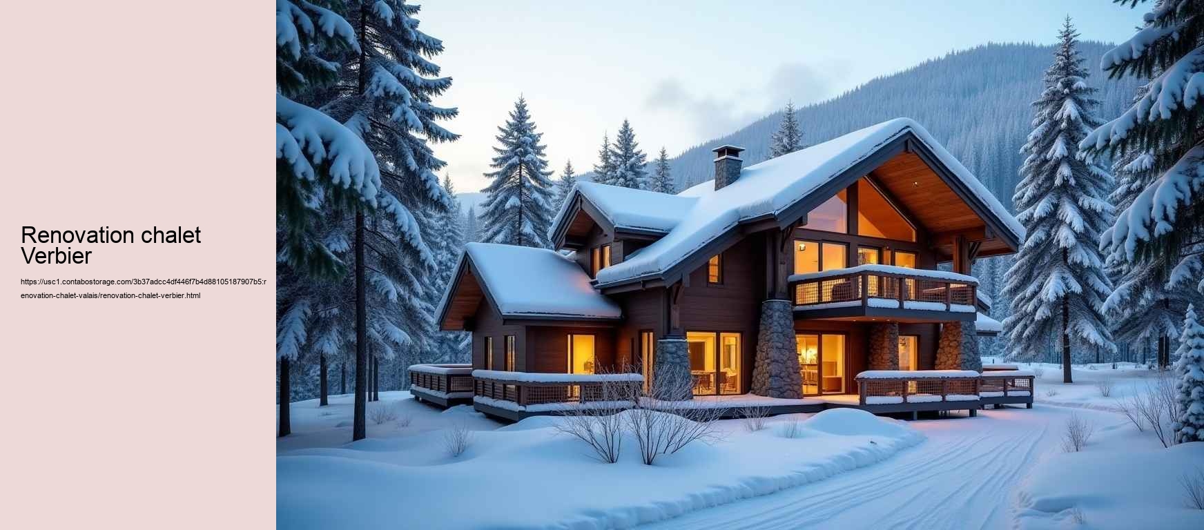 renovation chalet Verbier